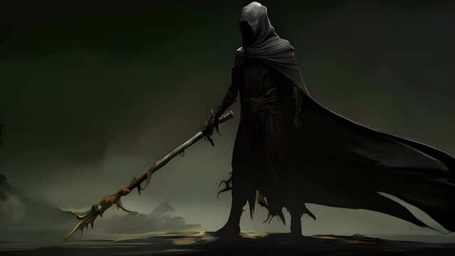 It is easy to imagine Necrolyte clutching a wicked scythe in one hand and a staff fashioned from ancient bones in the other surveying a darkened landscape from the back of