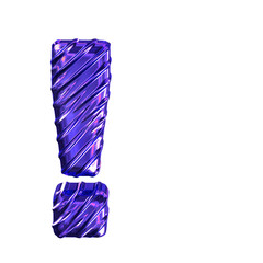 Ribbed dark purple symbol