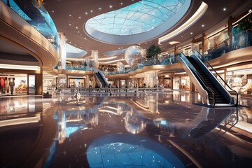 Fototapeta premium Shopping mall High quality photo