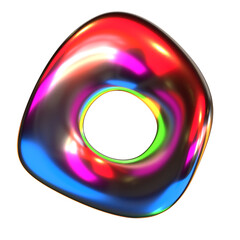 holographic abstract 3d shape