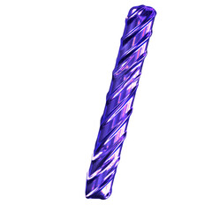 Ribbed dark purple symbol