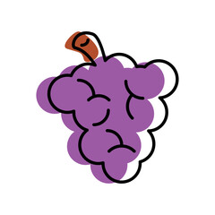 grapes fresh fruit icon