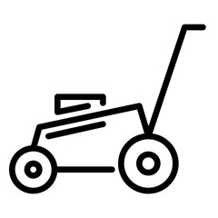 mower icon, line icon style