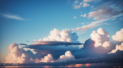 美しい雲のイラスト