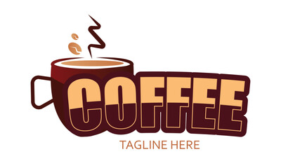 vector coffee logo design template