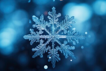 Fototapeta na wymiar Close up of a beautiful snowflake.