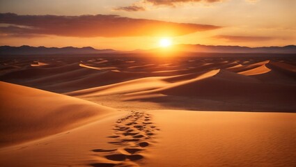 Fototapeta na wymiar Spectacular Desert Sunset