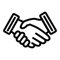 deal icon line style vector