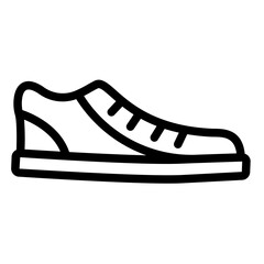 shoes icon line style vector