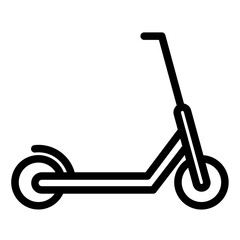 scooter icon line style vector