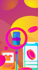 Festive Shopping E-Commerce Online Shopping People Flat Vector Concept Operation Hand Drawn Illustration