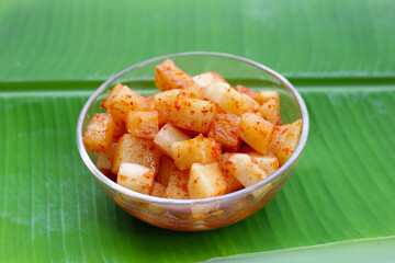 Daikon Kimchi. Tasty and spicy