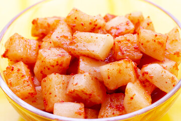 Daikon Kimchi. Tasty and spicy