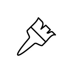 paint brush icon vector design templates