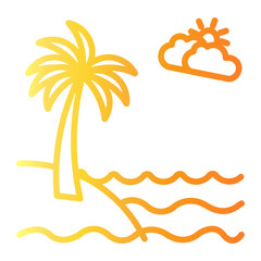 Fototapeta na wymiar beach icon