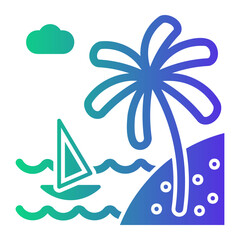 Obraz premium beach icon