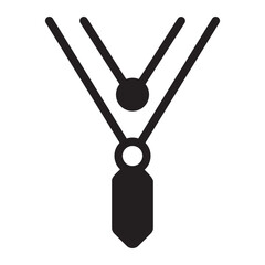 necklace glyph icon