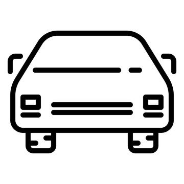 Car icon, line icon style