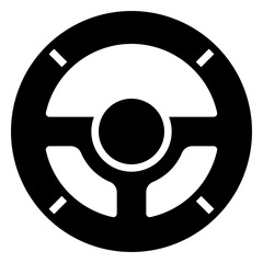 Steering Wheel icon, glyph icon style