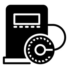 air pump icon, glyph icon style