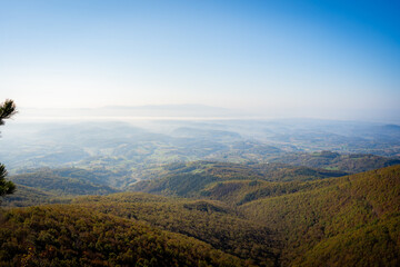 view from the top of the mountain