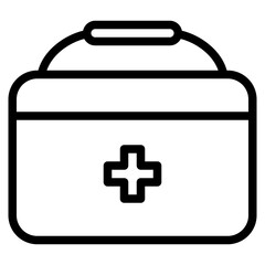 Obraz premium Aid, Bags, First, Healthcare, Kit, Medical, Basketball, Sport Icon, Line style icon vector illustration, Suitable for website, mobile app, print, presentation, infographic and any other project.