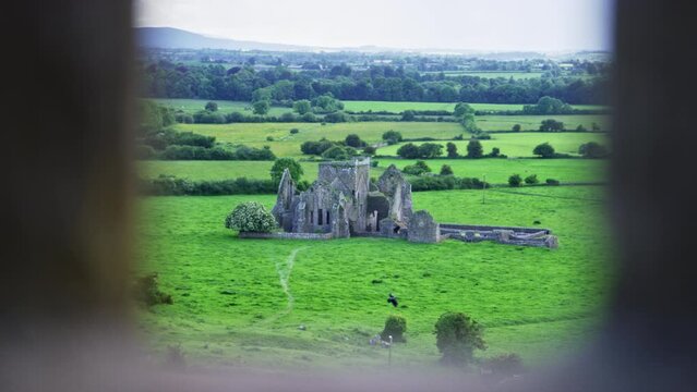 Hore Abbey through rock of cashel window
