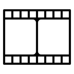 Film icon, line icon style