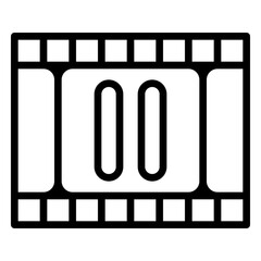 Pause icon, line icon style