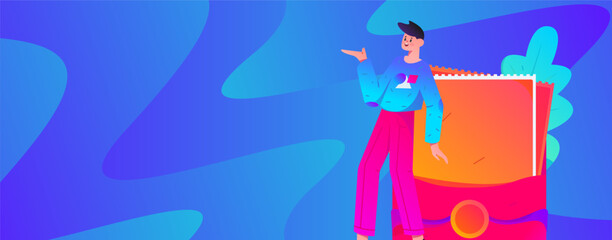 Festive Shopping E-Commerce Online Shopping People Flat Vector Concept Operation Hand Drawn Illustration