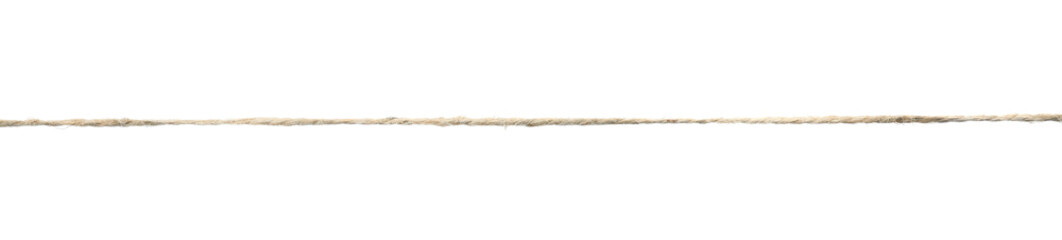 Hemp rope isolated on white. Organic material