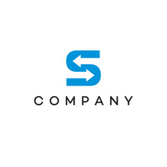 Financial investment funds S letter aero typography Logo design, brand identity, business logo, editable vector