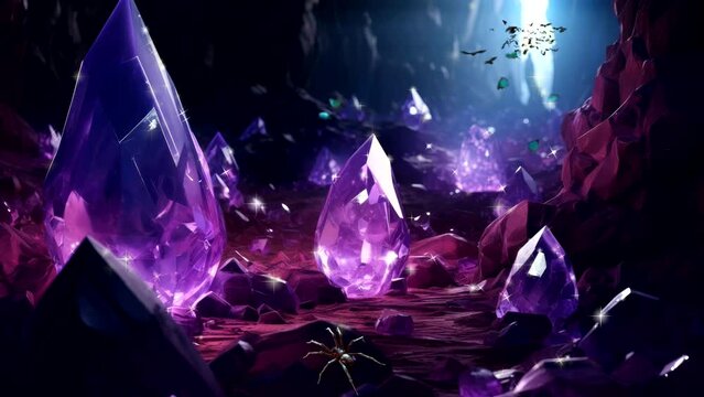 gemstones in the cave sparkle video template