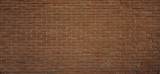 Color brick wall as background, banner design