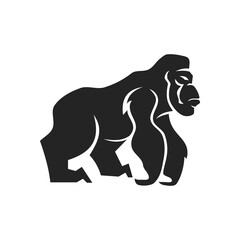 Gorilla Logo template Isolated. Brand Identity. Icon Abstract Vector graphic
