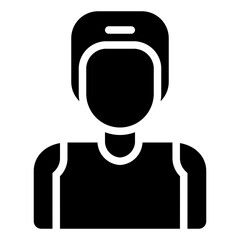  Boxing, Player, Avatar, Boxer, Fight, Gloves, Sports  Icon, Glyph style icon vector illustration, Suitable for website, mobile app, print, presentation, infographic and any other project.