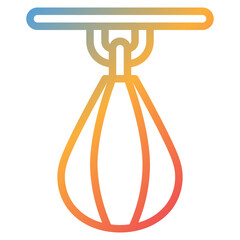  Punch, punching ball, Punching, Boxing, Gym, Sport, Sports  Icon, gradien style icon vector illustration, Suitable for website, mobile app, print, presentation, infographic and any other project.