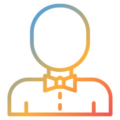  Referee, Professions, Avatar, Boxer, Boxing, Fighting, Sport Icon, gradien style icon vector illustration, Suitable for website, mobile app, print, presentation, infographic and any other project.