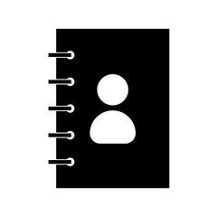 Spiral notebook icon. Vector illustration. EPS 10.