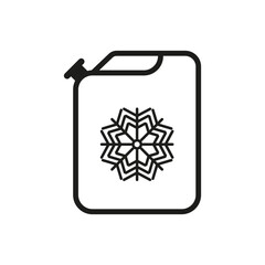 Antifreeze icon. Vector illustration. EPS 10.
