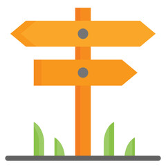  Camping, Sign board, camp, Holidays, Nature, Signpost lendar Icon, Flat style icon vector illustration, Suitable for website, mobile app, print, presentation, infographic and any other project.
