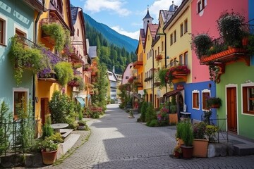 Fototapeta na wymiar Absam is a charming town nestled in Tirol, Austria. Generative AI
