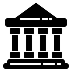 government icon, glyph icon style