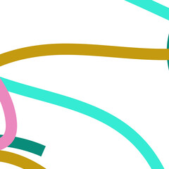 Green pink ochre abstract lines background 