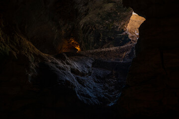Pathway Winds Up to The Entrance to Carlsbad Caverns