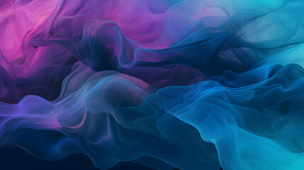 Obraz premium 水や火のように流れる青色系の抽象背景 No.010 Abstract Background of Flowing Blue Colors like Water or Fire Generative AI