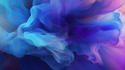Fototapeta premium 水や火のように流れる青色系の抽象背景 No.022 Abstract Background of Flowing Blue Colors like Water or Fire Generative AI
