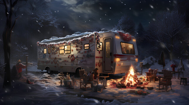 Celebrating Christmas in a mobile home