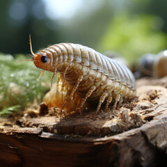 worm on a leaf