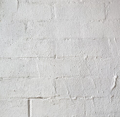 Highly detailed background texture of a white washed brick wall